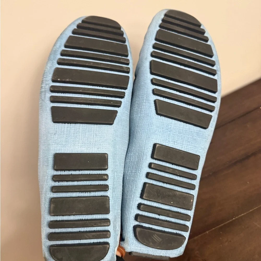 Nordstrom Men’s Light Blue Textured Loafers Slip On Driving Shoes Size 11.5 M